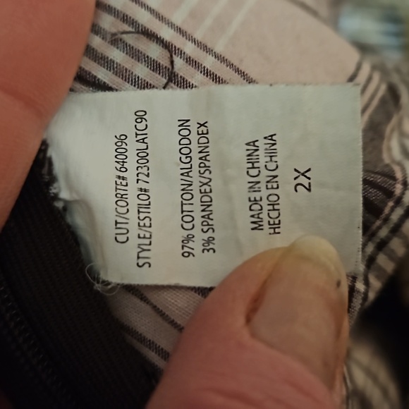 Triple Heart Grey & Pink Plaid Ruffle Blouse - Picture 13 of 13